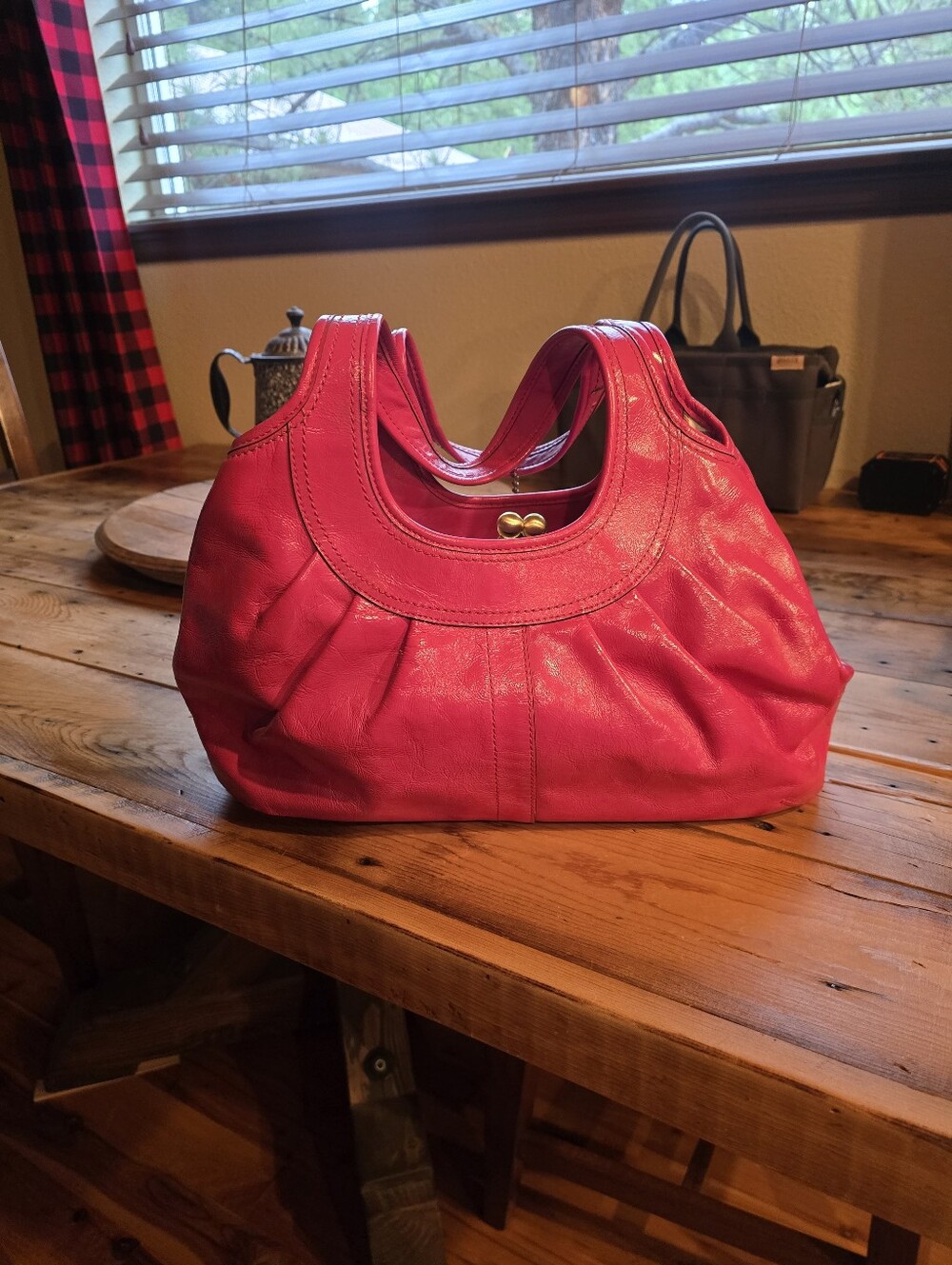 Vintage Coach Ergo Barbie Pink Patent Leather Satchel - Y2K Style